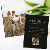 Einfaches Hochzeitmongramm Klassischer Minimal QR
