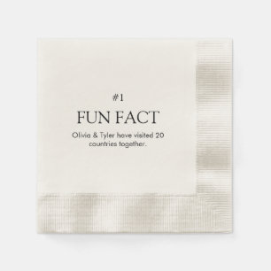 Einfaches Hochzeitsfieber Papier Napkin Serviette