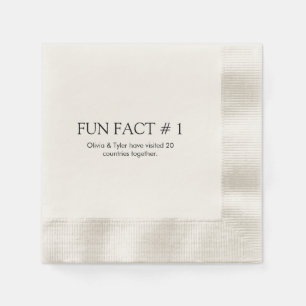 Einfaches Hochzeitsfieber Papier Napkin Serviette