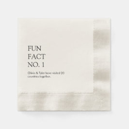 Einfaches Hochzeitsfieber Papier Napkin Serviette