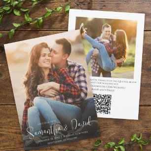 Einfaches Hochzeitsfoto Save the Date