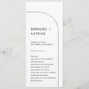 Einfaches Hochzeitsprogramm Programm