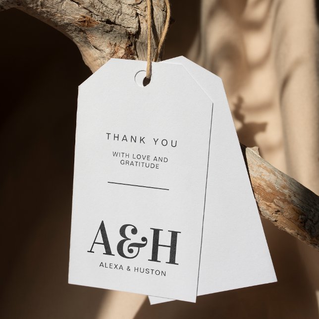 Einfaches Hochzeitssymbol Minimalistisch Geschenkanhänger (Von Creator hochgeladen)