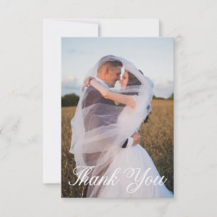 Einfaches Hochzeitsszenario-Foto Karte