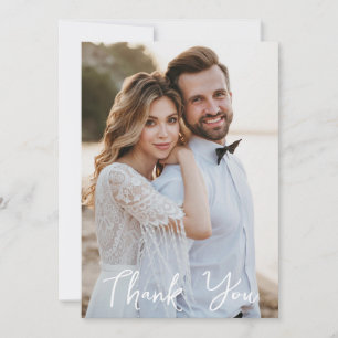 Einfaches Hochzeitsszenario-Foto Karte