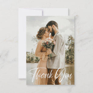 Einfaches Hochzeitsszenario-Foto Karte