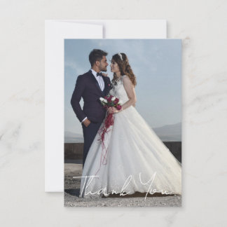 Einfaches Hochzeitsszenario-Foto Mitteilungskarte