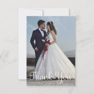 Einfaches Hochzeitsszenario-Foto Mitteilungskarte