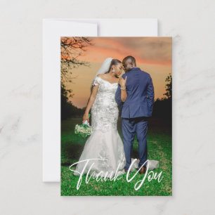 Einfaches Hochzeitsszenario-Foto Mitteilungskarte