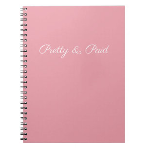 Einfaches Hübsches und bezahltes kleines Notebook Notizblock