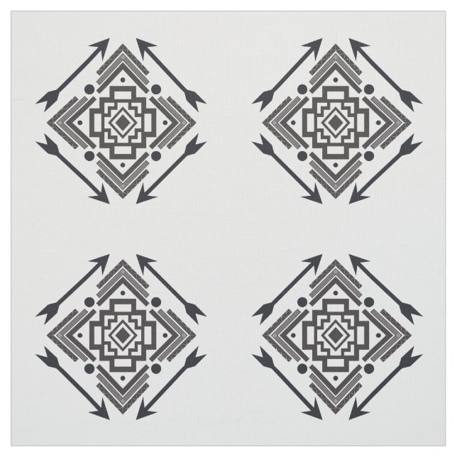 Einfaches Indianerpfeil Geometrisches Muster Stoff (Muster)