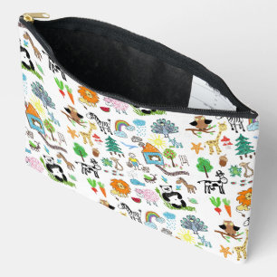 Einfaches individuelles Design Kinderzeichnungen Zubehörtasche