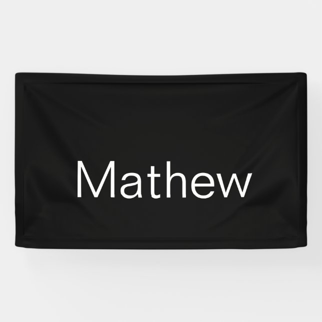 einfaches initialbuchstabe monogramm fügen sie ihr banner (Horizontal)