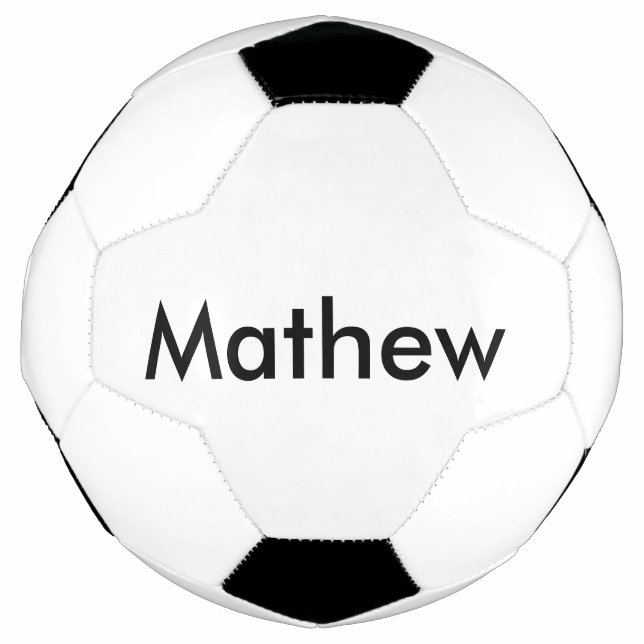 einfaches initialbuchstabe monogramm fügen sie ihr fußball (Vorderseite)