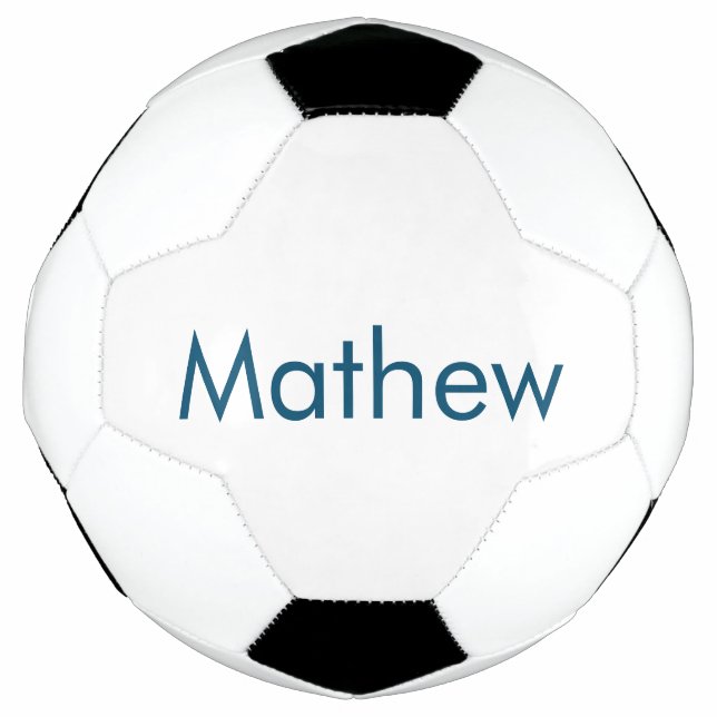 einfaches initialbuchstabe monogramm fügen sie ihr fußball (Vorderseite)