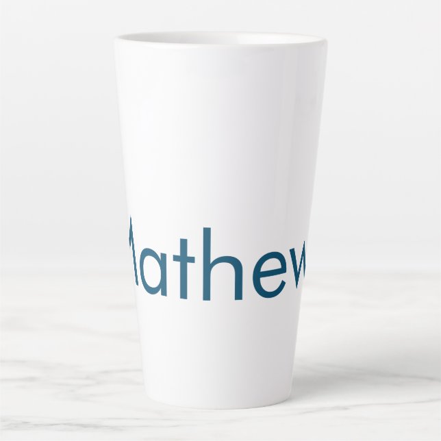 einfaches initialbuchstabe monogramm fügen sie ihr milchtasse (Vorderseite)