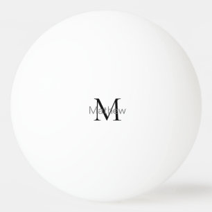 einfaches initialbuchstabe monogramm fügen sie ihr tischtennisball