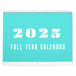 Einfaches Kalenderjahr 2025 Minimalistisch Kalender