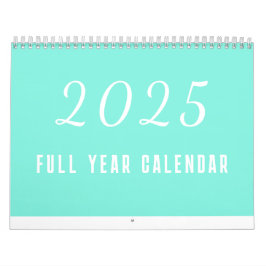 Einfaches Kalenderjahr 2025 Minimalistisch Kalender