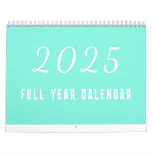 Einfaches Kalenderjahr 2025 Minimalistisch Kalender