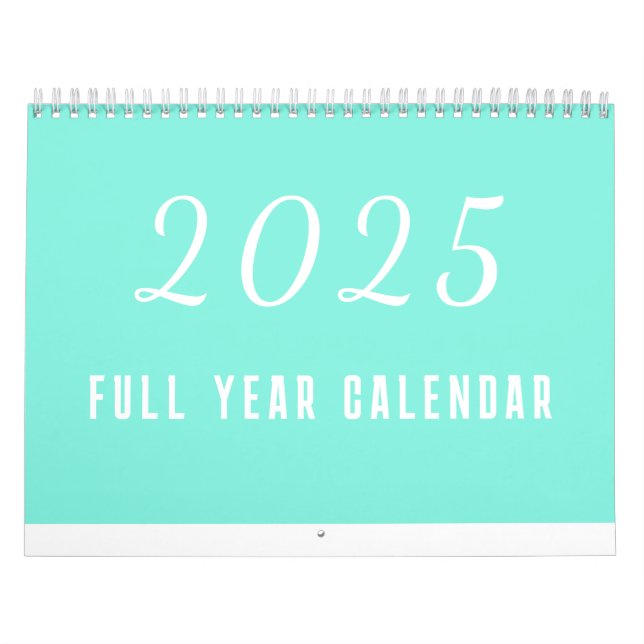 Einfaches Kalenderjahr 2025 Minimalistisch Kalender (Titelbild)
