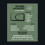 Einfaches Kamerasymbol, Fotograf, Miete für Fotogr Flyer<br><div class="desc">Einfache Camera Icon,  Fotograf,  Fotografie Miete Werbung Flyer von der Business Card Store.</div>