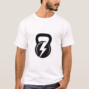 Einfaches Kettlebell Fitness Symbol T-Shirt