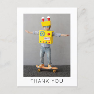 Einfaches Kindergeburtstag Vielen Dank Post Card Einladungspostkarte