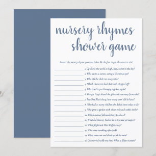 Einfaches Kinderzimmer Rhymes   Dusty Blue Game Ca Einladung