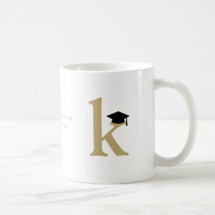 Einfaches klassisches Abschlussmonogramm Moderne A Kaffeetasse