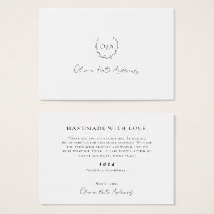 Einfaches klassisches Monogramm-Wreath-Elegant