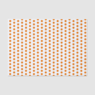 Einfaches klassisches orangefarbenes Punkte-Tissue Seidenpapier