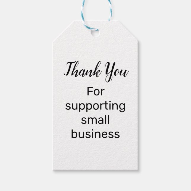 einfaches Kleinunternehmen mit Unterstützung von G Geschenkanhänger (Vorderseite)