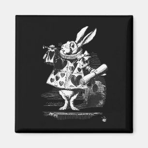 Einfaches Kostüm Alice im Wunderland - Weißer Hase Magnet
