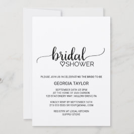 Einfaches Kraft-Brautparty Einladung