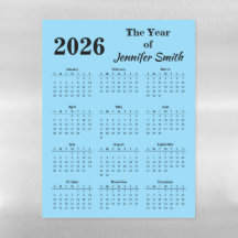 Einfaches Kühlschrankmagnet für den Jahreskalender