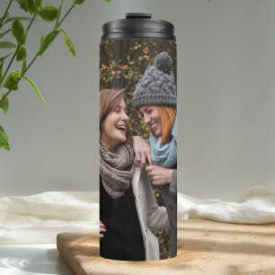 Einfaches kundenspezifisches Foto Thermosbecher