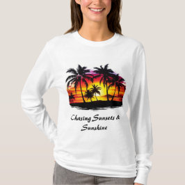 Einfaches Langarm T-Shirt