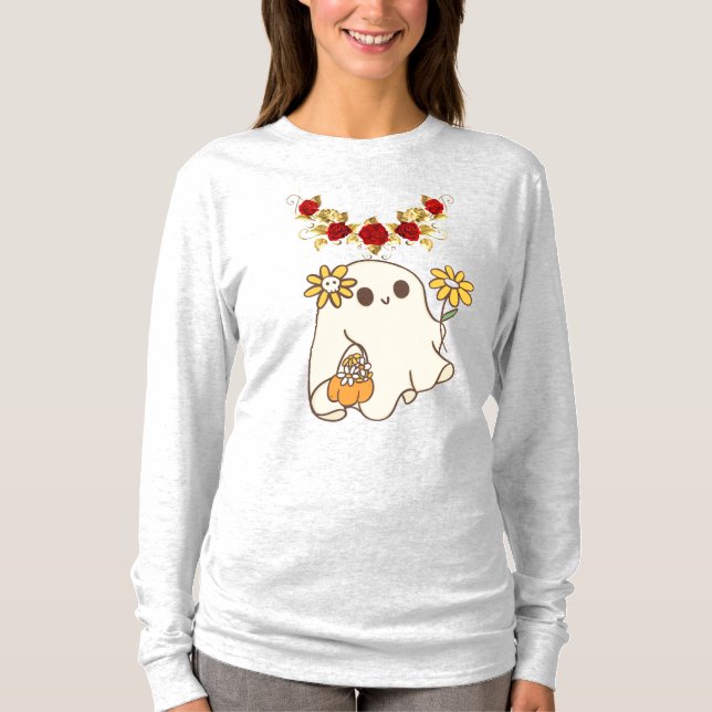 Einfaches Langarm T-Shirt (Vorderseite)