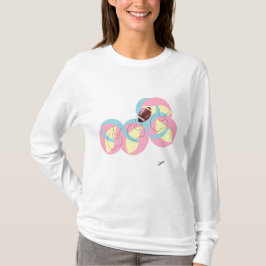 Einfaches Langarm-T-Shirt : Fußball in Bewegung . T-Shirt