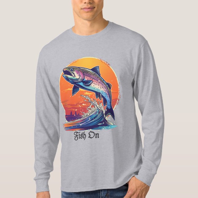 Einfaches Langarm-T-Shirt  T-Shirt (Vorderseite)