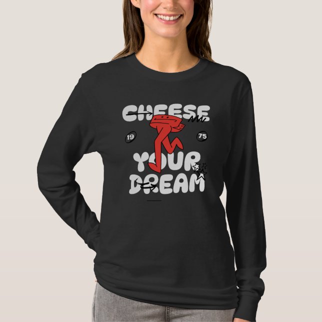Einfaches Langarm-T-Shirt T-Shirt (Vorderseite)