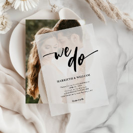 Einfaches Lässiges Skript, das wir Hochzeit machen