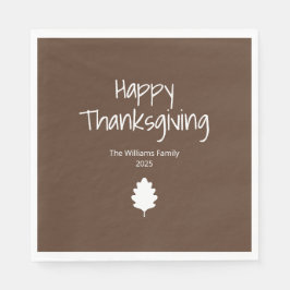 Einfaches Leaf Moderner Erntedank Serviette