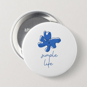 Einfaches Leben Minimalismus Knopf Button