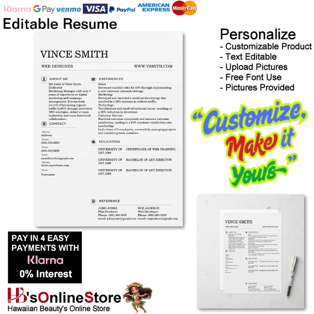 Einfaches Lebenslaufvorlagen-Design Einfache Anpas (Basic Resume Template Design Easy Customization.)