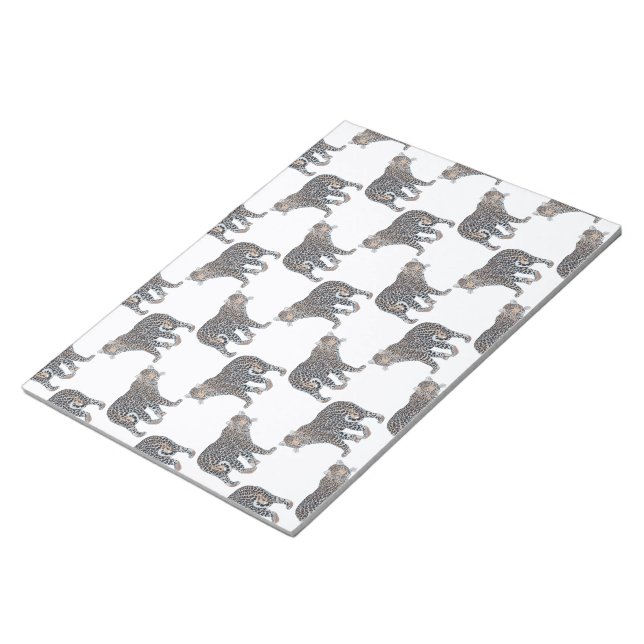 Einfaches Leopard-Tiermuster Notizblock (angewinkelt)