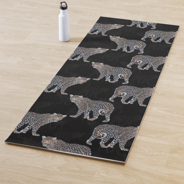 Einfaches Leopard-Tiermuster Yogamatte (Beispiel)
