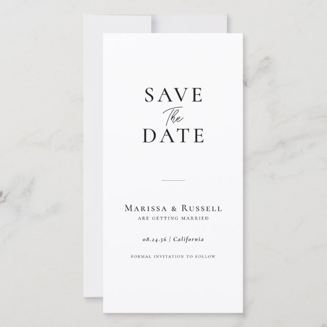 Einfaches Lesezeichen Fotoautomat Save-the-Date Save The Date (Vorderseite)
