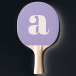 Einfaches Lila Lavendel Fett Retro Monogramm Tischtennis Schläger<br><div class="desc">Einfach Lila Lavendel Fett Retro Monogram Ping Pong Paddle</div>